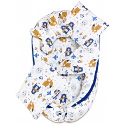 5 delni komplet Jukki Comfort Happy Friends Blue